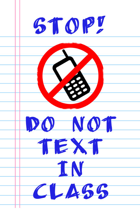 Stop Texting Template | PosterMyWall