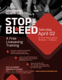 Stop the Bleed Training Flyer template