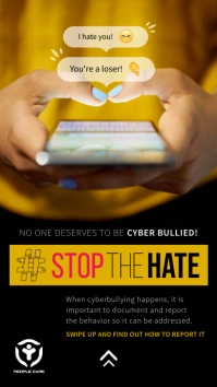 Stop The Hate Cyberbullying Instagram Story template