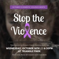 Stop Violence Abuse Awareness Video Instagram Post template