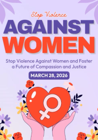 Stop Violence Against Women A4 template