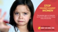 Stop Violence against Women Twitter post template