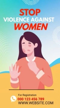 Stop Violence against Women  WhatsApp Status template
