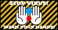 STOP VIRUS BANNER Facebook Shared Image template