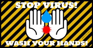 STOP VIRUS BANNER Image partagée Facebook template