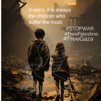 Stop War,Peace,Palestine,GAza Post Instagram template