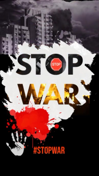 Sort Anti-War Campaign Display digitale Template