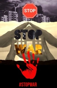 stop war TABLOID template