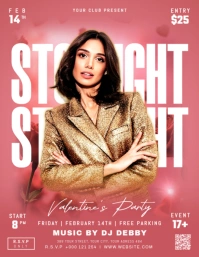 stoplight party Flyer (US-Letter) template