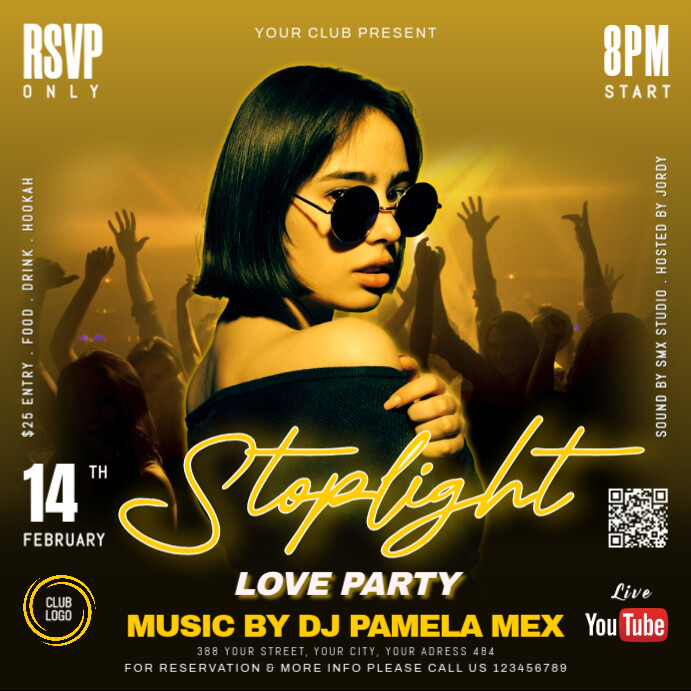 stoplight party Instagram 帖子 template
