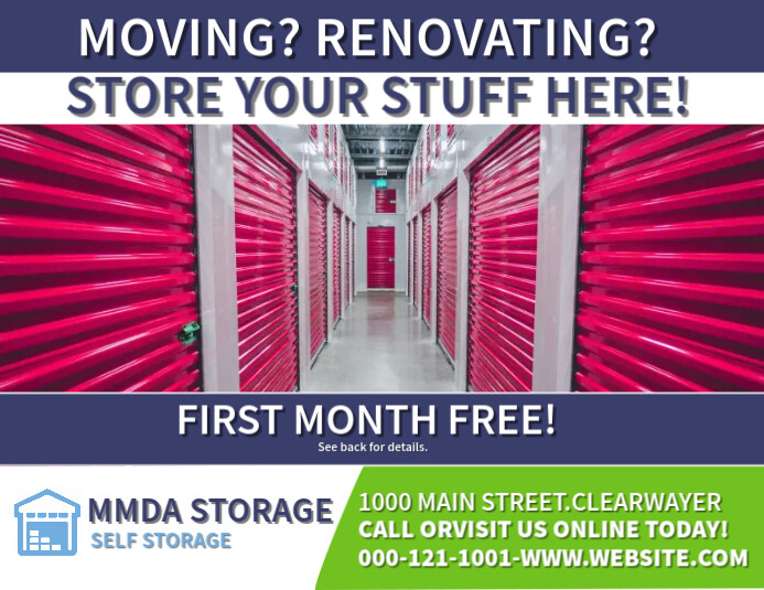 Storage & Stuff Ads Volantino (US Letter) template