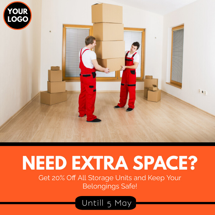 Storage Service Ad Instagram Template | PosterMyWall