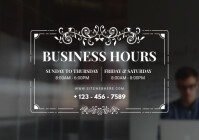 Printable Business Hours Sign Business Hours Sign Store Hours Sign Opening Hours Sign