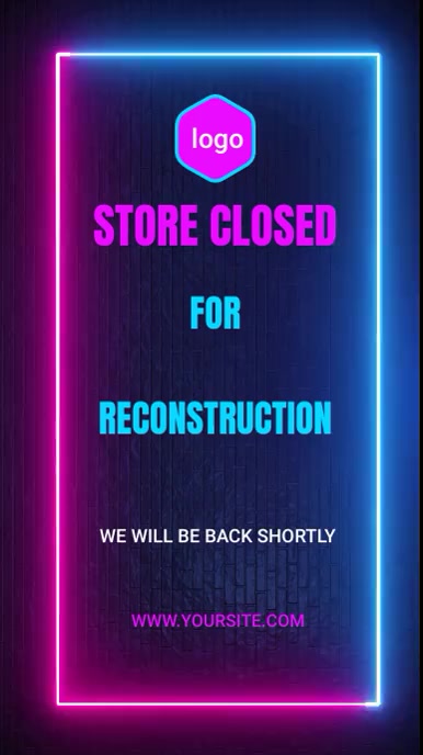 Store Closure Extension store closed temporarily Template | PosterMyWall