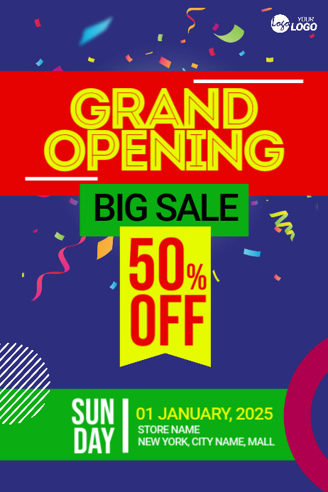 Store Grand Opening Ad Template | PosterMyWall
