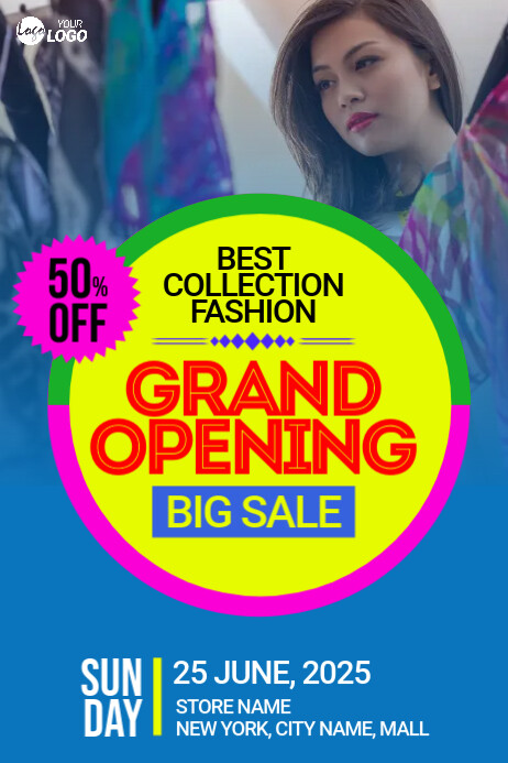Store Introduction Flyer Store Grand Opening Flyer Template | PosterMyWall