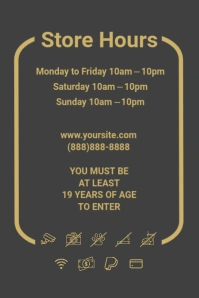 Store Hours (golden)