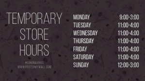 Store Hours of Work Digital Display งานแสดงผลงานแบบดิจิทัล (16:9) template