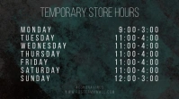 Store Hours of Work Digital Display template