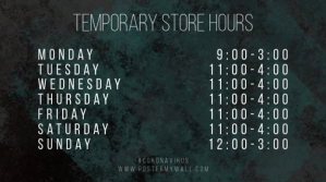 Sort Temporary Store Hours Digitalt display Template