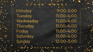 Store Hours Work Digital Display Horizontal template
