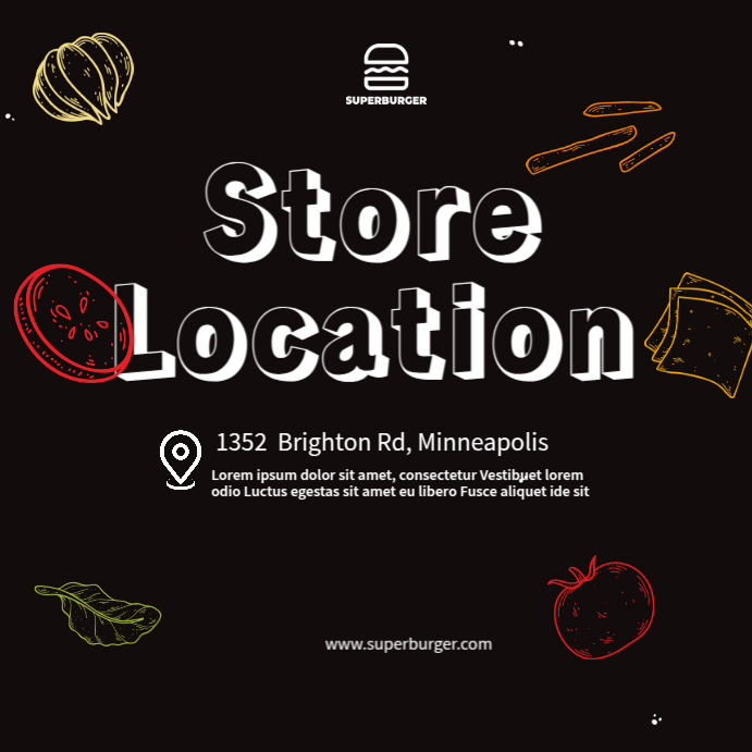 Copy of Store Loacation Template | PosterMyWall