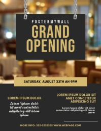 Store Opening Flyer Design Template Ulotka (US Letter)