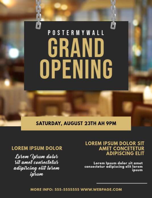 Store Introduction Flyer Copy of Store Opening Flyer Design Template | PosterMyWall