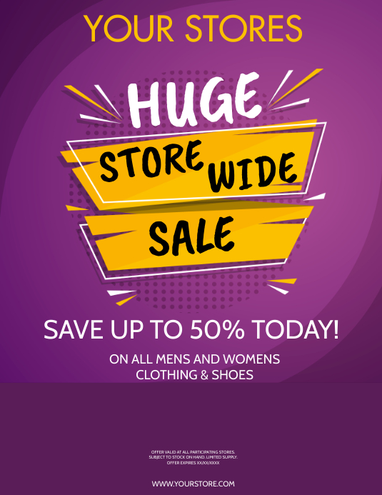 STORE SALE Template PosterMyWall