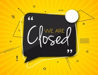 stores are closed ,corona virus Volantino (US Letter) template
