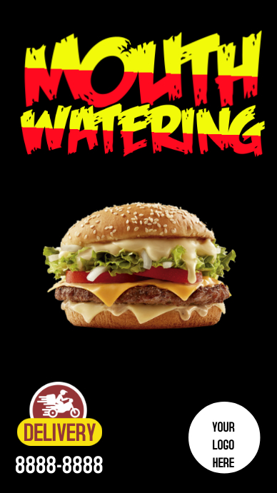 Stories Instagram Mouth watering Instagram-verhaal template