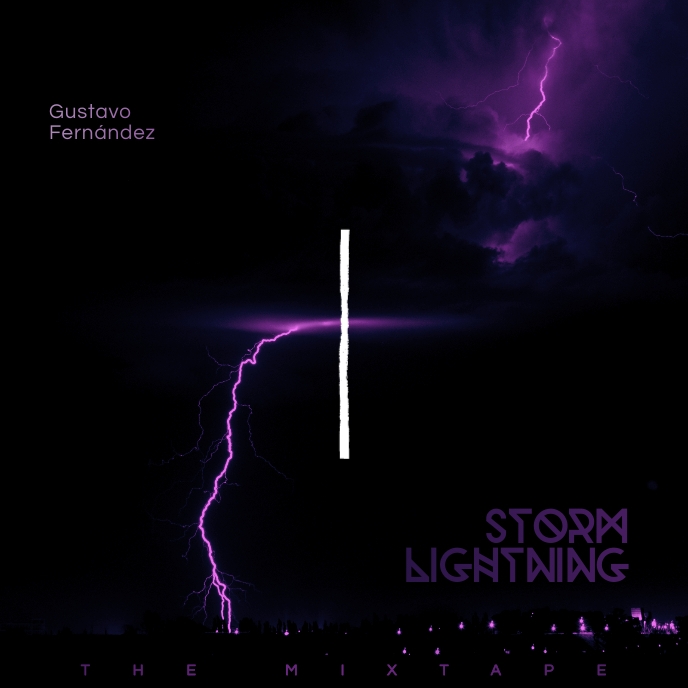 Storm Lightning Dark Night CD Cover Music Template | PosterMyWall