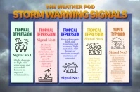 Storm Warning Signal Poster template