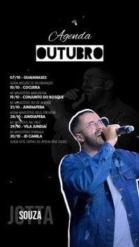 Story Agenda na igreja Digital Display (9:16) template