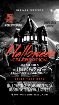 Story Halloween Celebration Flyer Party Event template