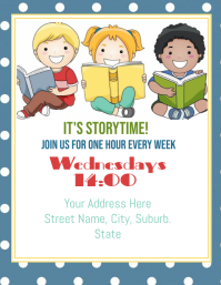 Customizable Design Templates For Storytime Postermywall