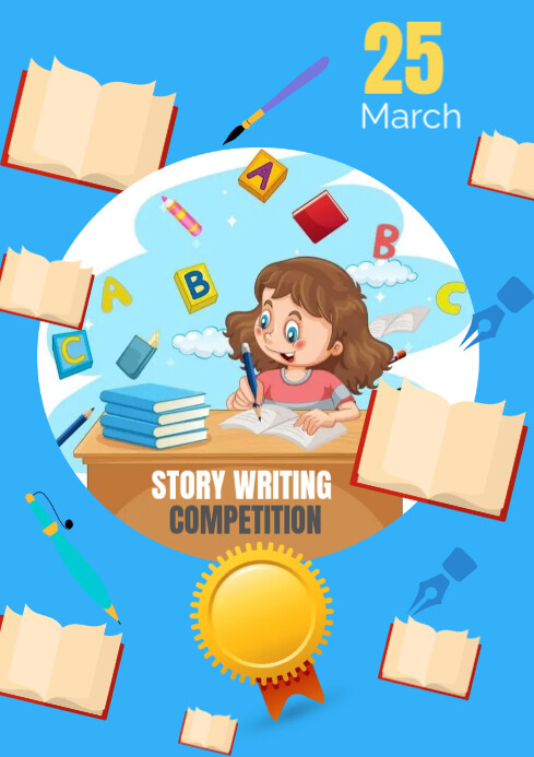 Story writing competition A1 template | PosterMyWall