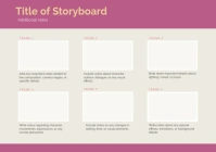 Storyboard Schedule A4 template