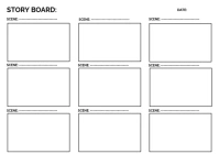 STORYBOARD TEMPLATE BLACK AND WHITE A4