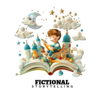 Storytelling world logo template