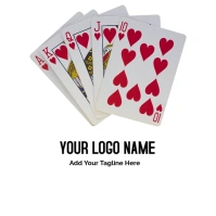 Straight Flush, Playing Card Royal Flush, Pla Logo template