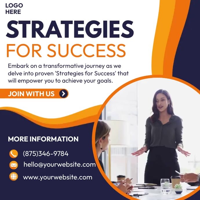 Strategies For Success Ads Template | PosterMyWall