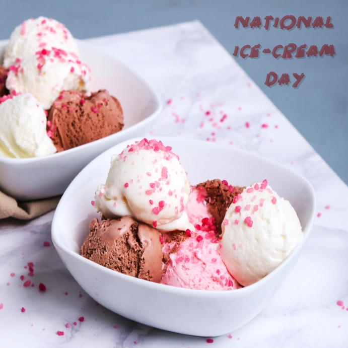 Strawberry ice cream Template | PosterMyWall