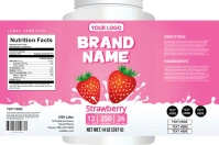 Strawberry Label ป้าย template
