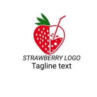 Strawberry logo Template | PosterMyWall