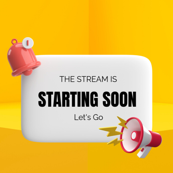 Stream is starting soon Template | PosterMyWall