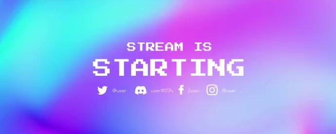Starting Banner Stream Starting Retro Template | PosterMyWall