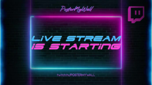 Modèle Live Stream Starting Soon Overlay | PosterMyWall