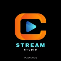 stream studio logo template
