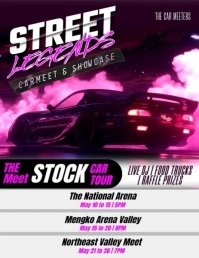 Street Car Meetup Event Iflaya (Incwadi ye-US) template